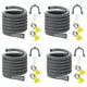 thumbnail image 1 of Juego de extensión de manguera de drenaje 4X Manguera de lavadora universal de 10 pies, conector de manguera de soporte y abrazaderas de manguera Mangueras de drenaje, 1 of 8