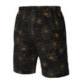 thumbnail image 4 of Vsdgher Gold Spiders And Cobwebs Men's Beach Shorts, Surfing shorts, Swim trunks, Quick Dry Swim Trunks for Surfing Beach Fun -XX-Large, 4 of 6