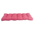 thumbnail image 3 of 46-inch by 19-inch Tufted Solid Microsuede Bench Cushion Pink-Color, 3 of 3