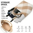 thumbnail image 4 of Bolso tejido para mujer, bolso de mano de cuero vegano, bolso grande de viaje de playa de verano y bolso de hombro retro hecho a mano, 4 of 5