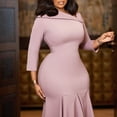thumbnail image 4 of Women's Elegant Irregular Prom Dresses Mermaid Tight Formal Evening Party Gowns, 4 of 5