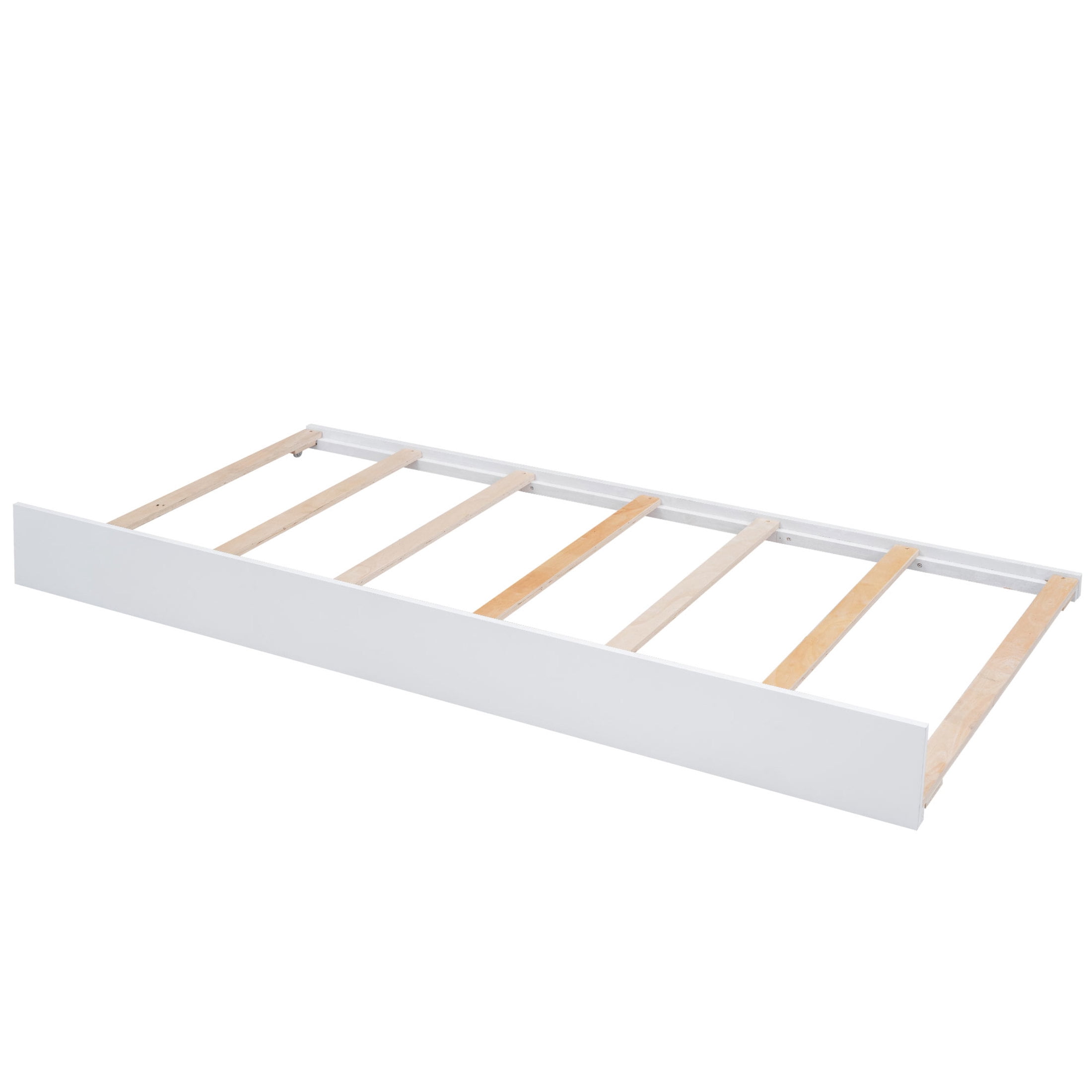 Noble House Queen Size Pine Wood Platform Bed with LED Headboard, Storage Drawers and Twin Trundle, White