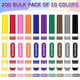 thumbnail image 4 of Marcadores lavables KMUYSL, 200 unidades, a granel, 10 colores surtidos, 4 of 7