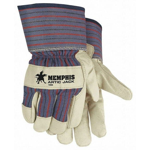 MCR Safety Artic Jack 1965 Pigskin Leather Palm Glove w/Thermosock Liner-LG-12PR
