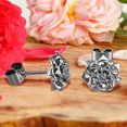 thumbnail image 6 of SUSHANG Rose Earrings Fashion Exquisite Vintage Round Diamond Flower Earrings for Women Jewelry Gifts, 6 of 8