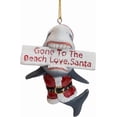 thumbnail image 2 of Shark Gone to The Beach Santa Claus Christmas Tree Funny Ornament, 2 of 6