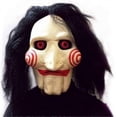 thumbnail image 1 of A2z Halloween Full Head Latex Mask Saw Movie Jigsaw Puppet Creepy Scary Mask Fi [jkw], 1 of 5