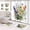 Fj3189, variant on 4 Pcs Bathroom Sets with Shower Curtain and Rugs, Wolf Moon Wildlife Hunting, Bathroom Decor Paw Grey Horror Spooky Shower Curtain Sets for Bathroom Decor