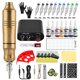 thumbnail image 1 of Juego de máquina de tatuaje profesional, Kit de pluma de tatuaje rotativa con cartuchos de agujas, pistola de tatuaje, fuente de alimentación, Kit completo de tatuaje, 1 of 4