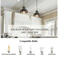 thumbnail image 4 of 1-Light Industrial Farmhouse Barn Pendant Light Modern Dark Gray Island Bar Pendant Ceiling Light with Metal Dome Shade, 4 of 6
