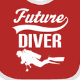 thumbnail image 4 of Inktastic Future Diver Scuba Diving Boys or Girls Baby Bib, 4 of 4