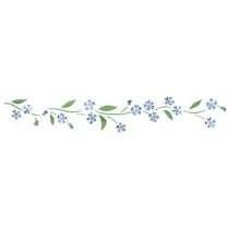 Forget-Me-Not Floral Wall Stencil Border SKU #1492 by Designer Stencils