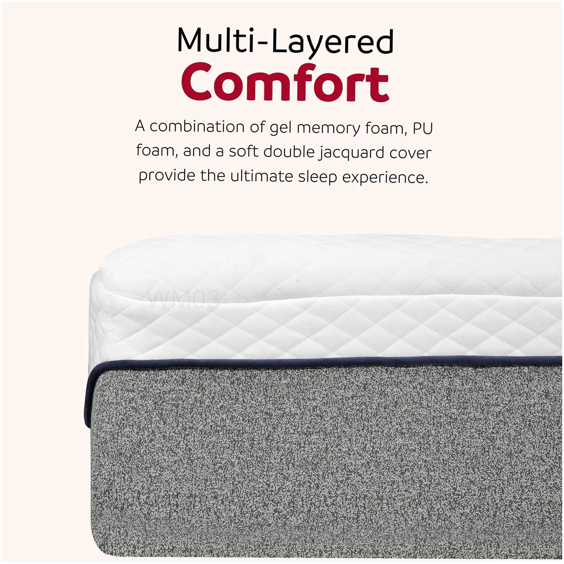 CHAMPFLAG Gel Memory Foam Mattress Full Size, Medium Firm, CertiPUR-US Certified, Motion Isolation, Bed in a Box, Grey