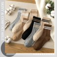 thumbnail image 7 of 8 Pairs Womens Crew Socks Striped Women Sports Crew Socks, Size 6-8, 7 of 7