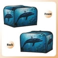 thumbnail image 3 of Fotbe Ocean Dolphin Fish School for Four Slice Toaster Cover, Fingerprint Protector, Super Soft Appliance Cover And Dust Cover,Bread Dust Cover & Fingerprint Protection, 3 of 7