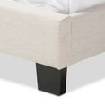 thumbnail image 5 of Baxton Studio Lexi Light Beige Fabric Upholstered Queen Size Bed, 5 of 9
