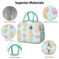 thumbnail image 4 of Lunch Bag Lunch Box for Women Reusable Insulated Lunch Bags,Water-Resistant Seahorse Love Seashells Cooler Lunch Tote Bag, Large Capacity for Work Travel Picnic, 4 of 6