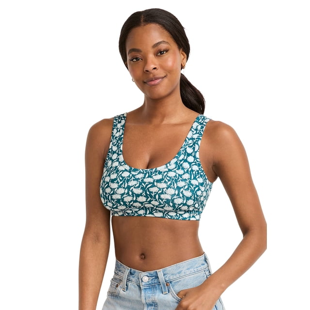 Jockey Soutien-Gorge Léger à Bretelles en Coton Biologique Extensible