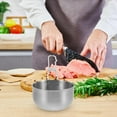 thumbnail image 6 of Mini Deep Frying Pan Pans Milk Warmer Pot Cheese Melting Pot Small Saucepan Small Stainless Steel Pot Milk Pan, 6 of 6