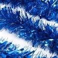 thumbnail image 5 of Tinsel Garland, 33 FEET Tgnazet Silver Tinsel Christmas Garland Christmas Tree Decrations Wedding Birthday Party Supplies, Blue, 5 of 7