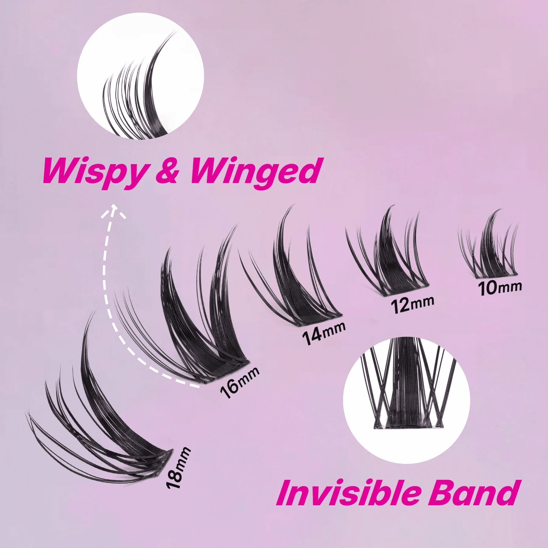 VEYESBEAUTY Pixiefox Wispy Anime Lash Clusters – 3-in-1 Tray for Fox-Eye & Manga Looks, Lightweight & Reusable Individual Lashes, False Eyelashes Lash Tray