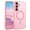 Pink, variant on VENINGO Magnetic Case for Samsung Galaxy S25 FE, Compatible with Mag-safe, Slim Fit Matte Translucent Shockproof Anti-Yellowing Protective Cover, Purple