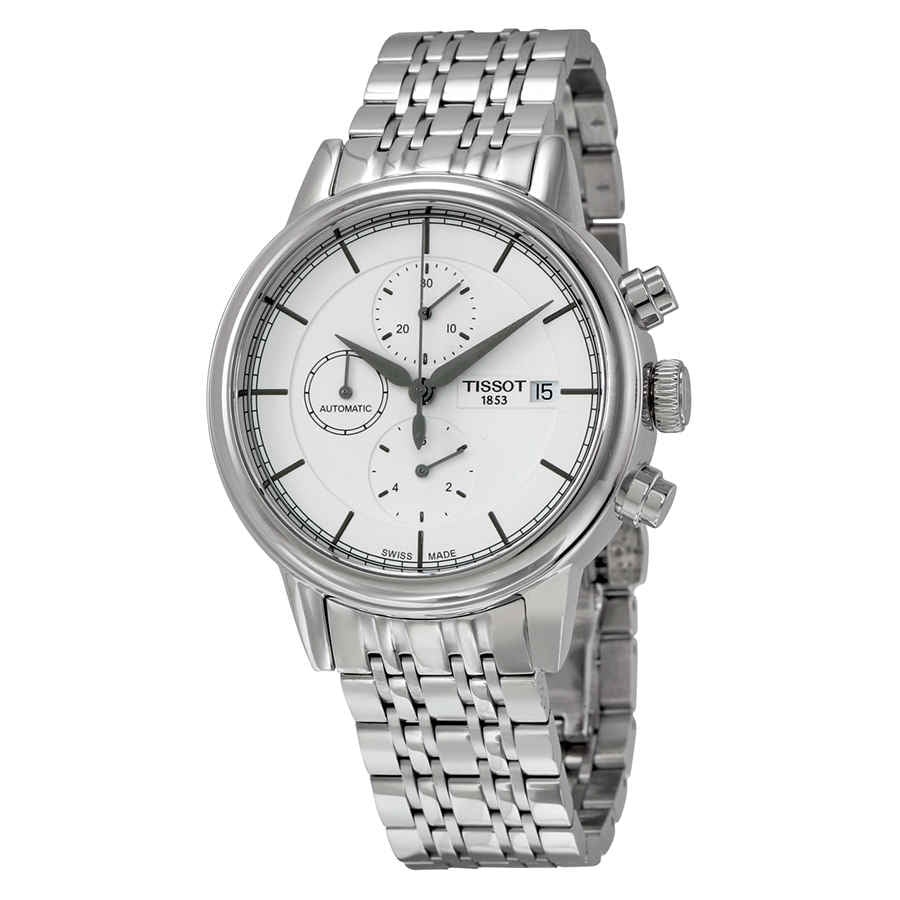 Tissot Carson Silver Dial Stainless Steel Mens Watch T0854271101100