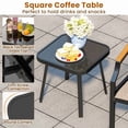 thumbnail image 6 of YYAo Patio Seating Sets,Outdoor Conversation Sets,3 Piece Outdoor Chair Set with Breathable Fabric Seat and Armrests-Brown, 6 of 10