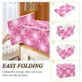 thumbnail image 4 of Foldable Fabric Storage Bin With Handle Collapsible Basket Box Storage With Lid Organizer Flower Of The Prosperous Scene, 4 of 7