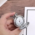 thumbnail image 2 of DECORNIJIA Silver Vintage Pocket Watch Alloy For Men 1Pcs 16.5x2x0.7In, 2 of 8