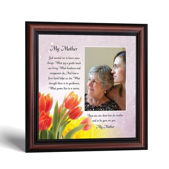 Mom Picture Frame from Daughter, My Mother Poem Keepsake