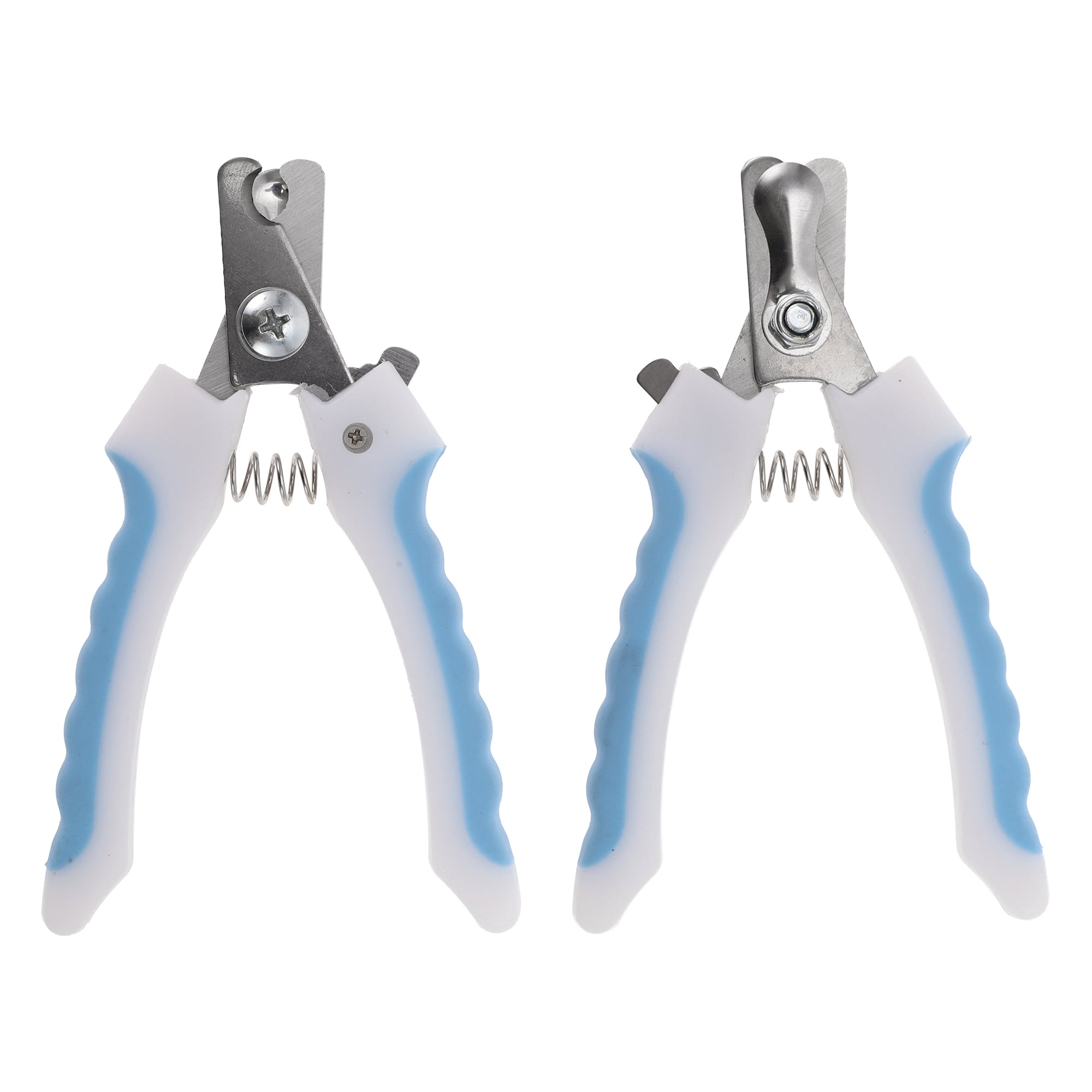 Unique Bargains Pet Nail Clippers with File for Dog for Cat 1 Set Blue White 4.72"x2.76"