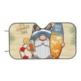 thumbnail image 7 of Haiem Hello Summer Cute Gnome Car Windshield Sun Shade - Blocks UV Rays Sun Visor Protector, Sunshade to Keep Your Vehicle Cool, Universal Fit SUV Van Sedan-Medium, 7 of 7