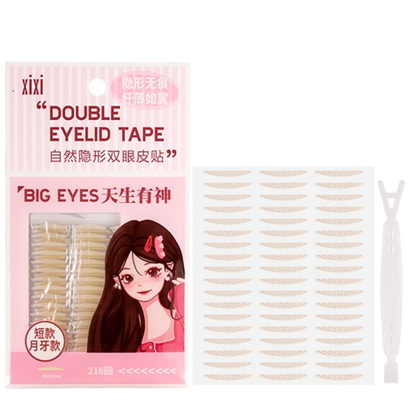 200 piezas de cinta adhesiva de doble párpado invisible de fibra mágica para párpados, tira adhesiva de doble cara, cinta adhesiva natural para ojos, herramientas de belleza