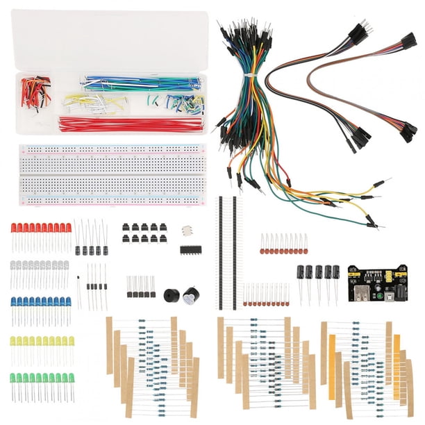 Fugacal Kit d'Apprentissage de Composants Électroniques, Fils de ...