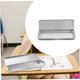 thumbnail image 5 of unbranded 4Ud Caja Organizadora De Metal Plateado Para Útiles De Oficina Y Escuela Con, 5 of 8