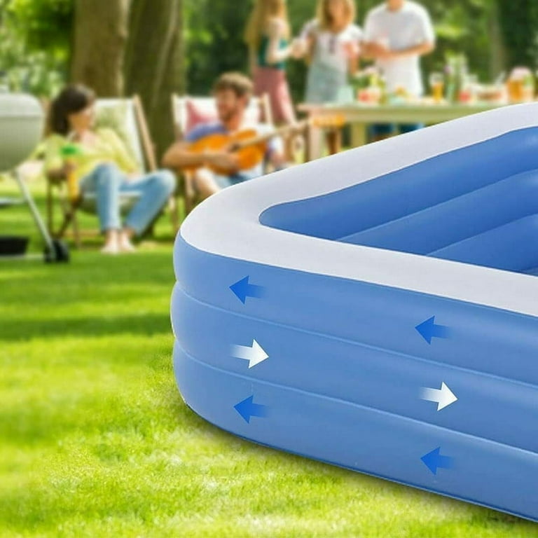 Homech HF002 Inflatable Swimming Pool 118 x 72 x 22 Full Sized Pool OPEN BOX WB16