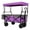 Purple + Steel, variant on Collapsible Wagon with Canopy & Mosquito Net, 480Lbs Heavy-Duty Folding Wagon Stroller with 7" All-Terrain Wheels, Large Capacity Utility Cart for Camping, Beach, Shopping, Sports & Garden