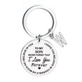 thumbnail image 2 of Creative DIY To My Son Stainless Steel Last Name 26 Letter Keychain 3x3cm, 2 of 8