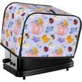 thumbnail image 1 of Toaster Cover 4 Slice Honeybee Dustproof Bread Maker Cover Fingerprint Bakeware Protection Wide Slot Toaster Bag Reusable Kitchen Small Appliance Cover TC278, 1 of 5