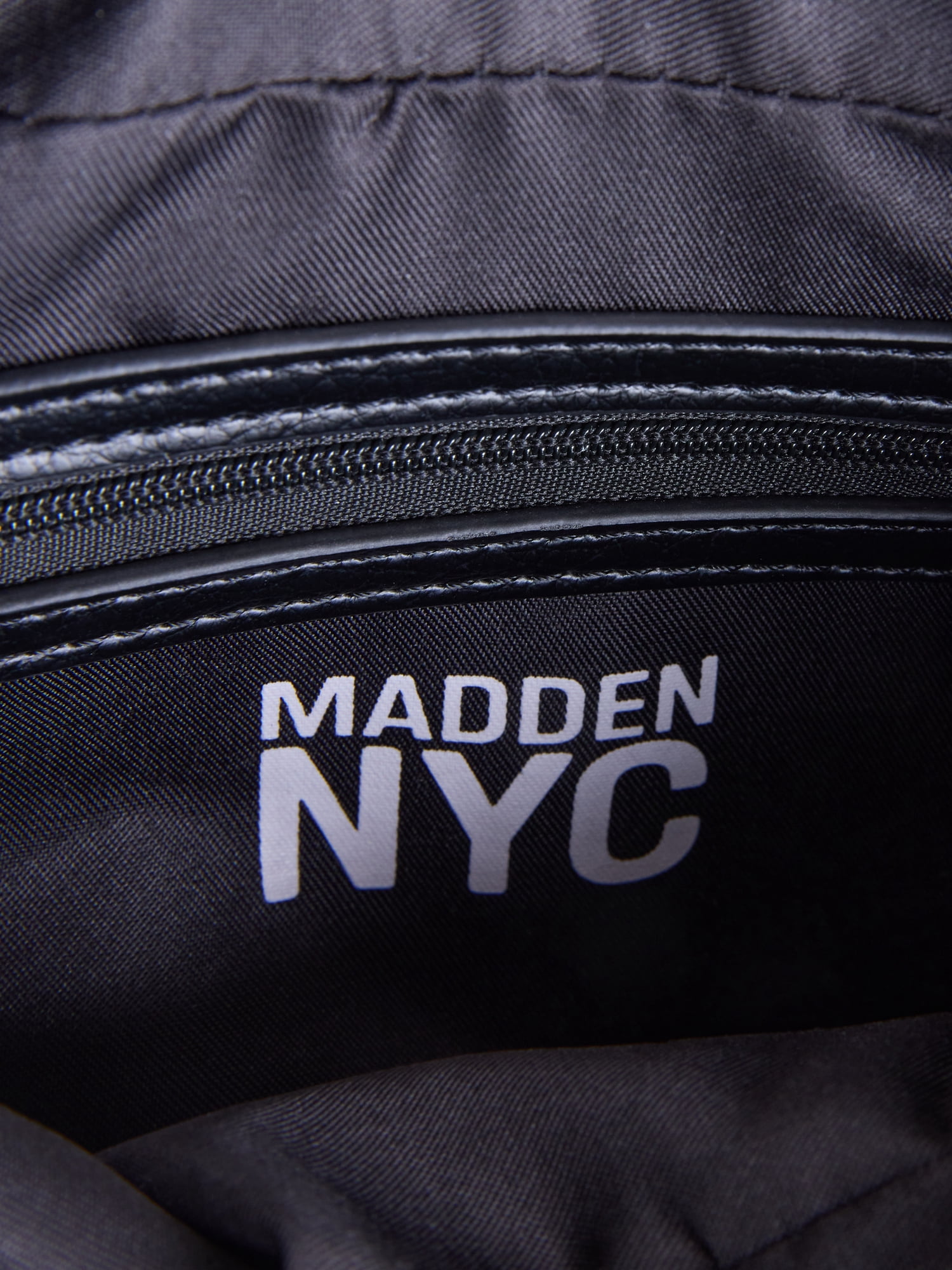 Madden NYC Women’s Shoulder Bag with Charm, Black