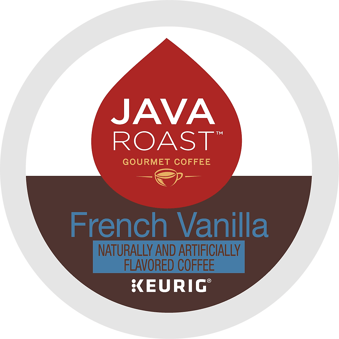 Java Roast French Vanilla Coffee, Keurig K-Cup 55237CT