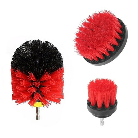 

3Pcs/Set Tile Power Scrubber Brush Sets for Bathroom Cleaning Grout Drill Brush Combo Tub Cleaner Attachment Kit