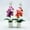 Dark Purple/Orange, variant on Grandest Birch 2PCS Artificial Plant No-watering Realistic Weather-resistant Outdoor Indoor Potted Fake Orchid Flower for Balcony (gift 1PC)