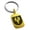 Gold, variant on Stainless Steel Phoenix Resurrection Coat of Arms Shield Engraved Small Rectangle Dog Tag Charm Keychain Keyring