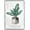 BS05-PLANT-M13, variant on IDEA4WALL Framed Canvas Art Wall Decor Tropical Leaves in Ceramic Vase Botanical Plants Illustrations Modern Art Decorative Elements Relax/Calm for Dorm Home Office - 24"x36"