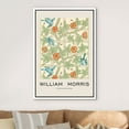 thumbnail image 3 of IDEA4WALL Framed Canvas Print Blue Garden Flower Trellis by William Morris Historic Cultural Illustrations Fine Art Traditional Floral Poster for Living Room, Bedroom, Office - White 24"x36", 3 of 5