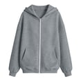 thumbnail image 5 of Yutgune Kids Zip Up Hoodie for Boys Girls, Full Zip Long Sleeve Hooded Sweatshirt Jacket with Pocket, Casual Fall Outerwear, 5 of 9