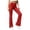 Red-pants for women, variant on YanHoo Wide Leg Pants for Women Elastic Waist Side Slit Yoga Trousers Casual Solid Color Sweatpants with Pockets