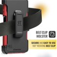 thumbnail image 6 of Moto G 5G (2024) Case with Belt Clip - Red & Black, 6 of 6
